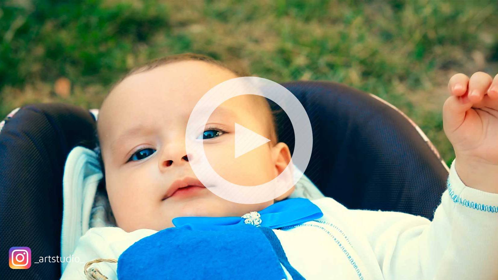 کلیپ نوزاد شش ماهه - کلیپ کودک فضای باز